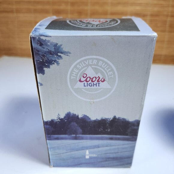 Coors Light Silver Bullet Beer Can Bottle Koozie Coozie Stainless Steel New (2) - Picture 10 of 10